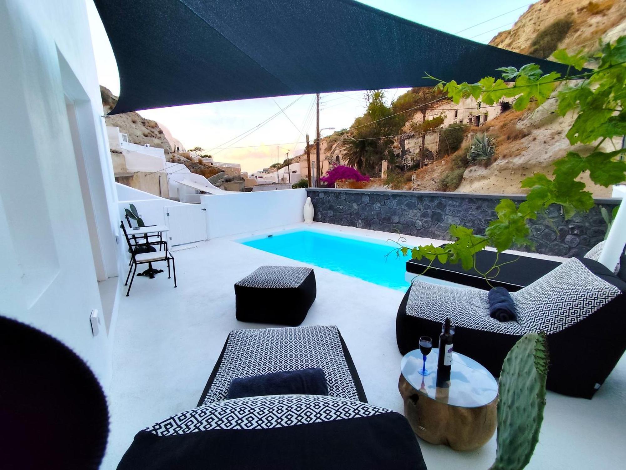 The Magic Luxury Cave Suites Vóthon Exterior foto